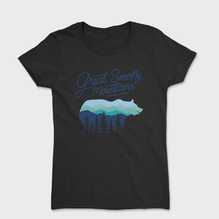 Great Smoky Mountains Bear, Tricou Femei