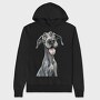 Great Dane Face, Hanorac Oversize Barbati (Unisex)