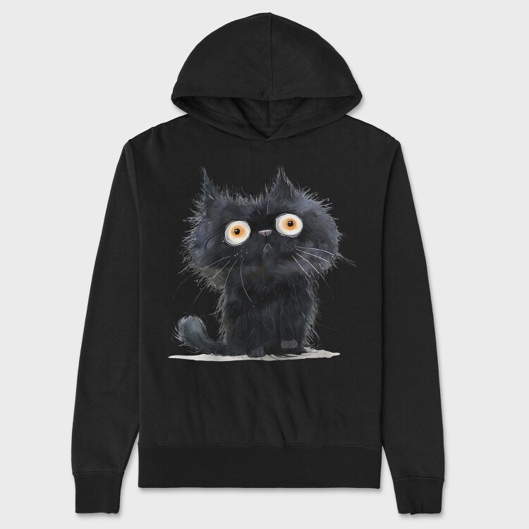 Black Cat Eyes, Hanorac Oversize Barbati (Unisex)