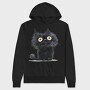 Black Cat Eyes, Hanorac Oversize Barbati (Unisex)