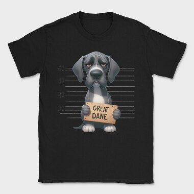 Great Dane Mugshot, Tricou Barbati (Unisex)
