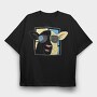 Sheep With Sunglasses, Tricou Oversize Barbati (Unisex)