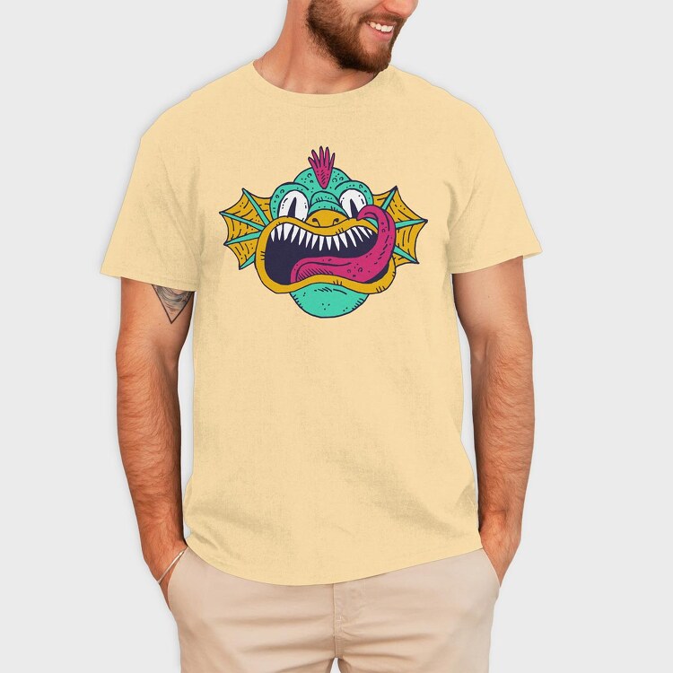 Monster Faces 4, Tricou Barbati (Unisex)