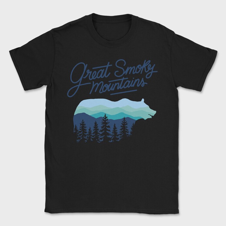 Great Smoky Mountains Bear, Tricou Barbati (Unisex)
