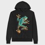 Green Frog Realistic, Hanorac Oversize Barbati (Unisex)