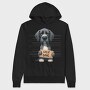 Great Dane Mugshot, Hanorac Oversize Barbati (Unisex)
