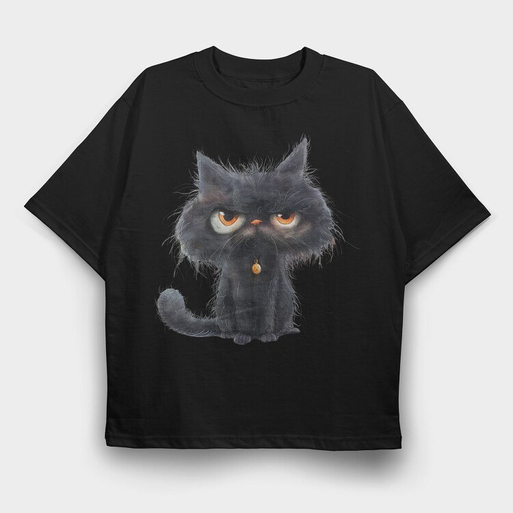Grumpy Feline Club, Tricou Oversize Barbati (Unisex)