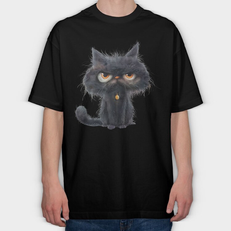 Grumpy Feline Club, Tricou Oversize Barbati (Unisex)