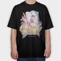 Fairy With Flowers And Plants Fairycore, Tricou Oversize Barbati (Unisex)