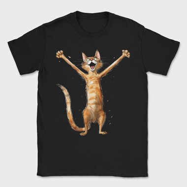 Happy Cat Scream, Tricou Barbati (Unisex)