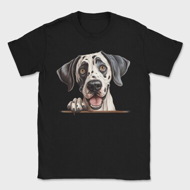 Great Dane Peeking, Tricou Barbati (Unisex)