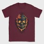 Gothic Skull on Fire, Tricou Barbati (Unisex)