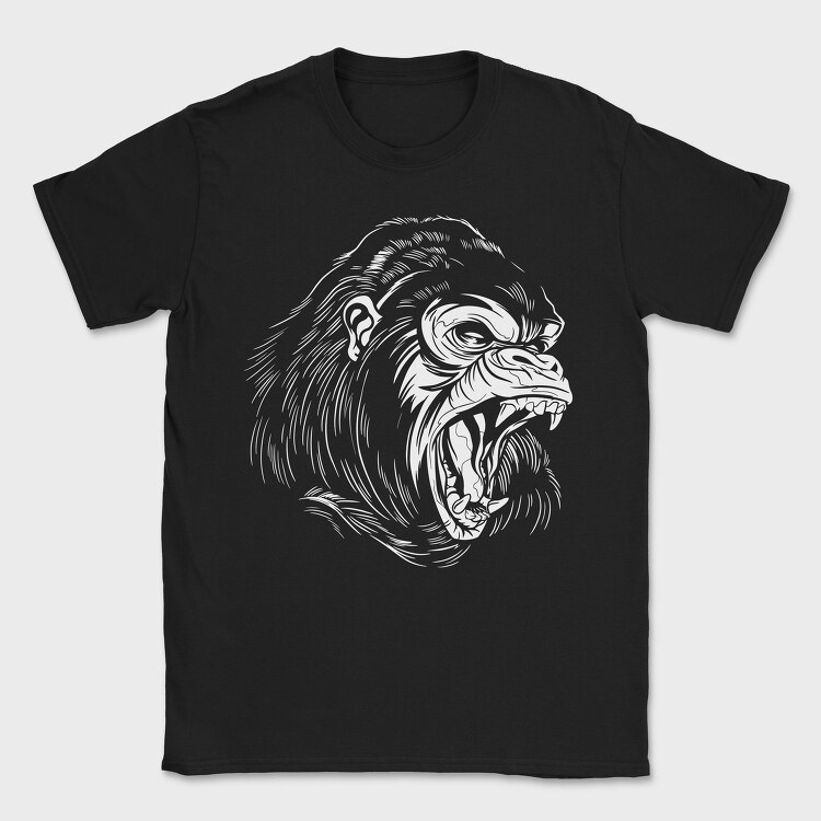 Gorilla Monochrome, Tricou Barbati (Unisex)
