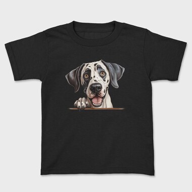 Great Dane Peeking, Tricou Copii