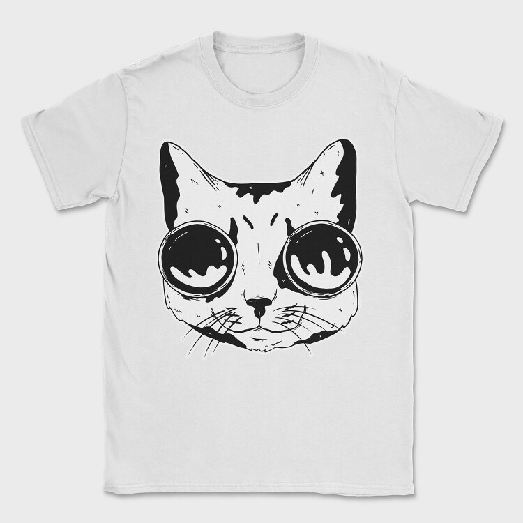 Googles Cat, Tricou Barbati (Unisex)