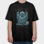 Creepy Menacing Monster Trend I Will Eat You, Tricou Oversize Barbati (Unisex)