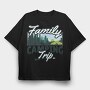 Family Camping Trip, Tricou Oversize Barbati (Unisex)