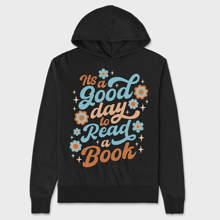 Good Day Book, Hanorac Oversize Barbati (Unisex)