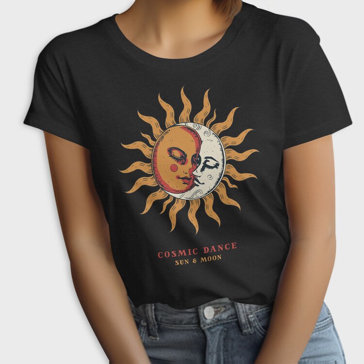 Sun And Moon Love Whimsigoth, Tricou Femei
