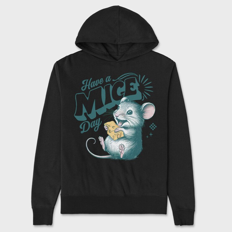 Have A Mice Day, Hanorac Oversize Barbati (Unisex)