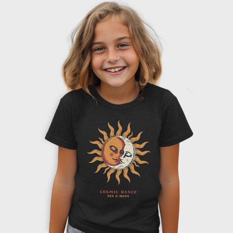 Sun And Moon Love Whimsigoth, Tricou Copii