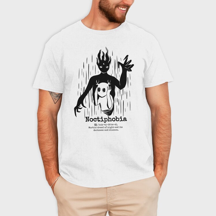 Creepy Noctiphobia, Tricou Barbati (Unisex)