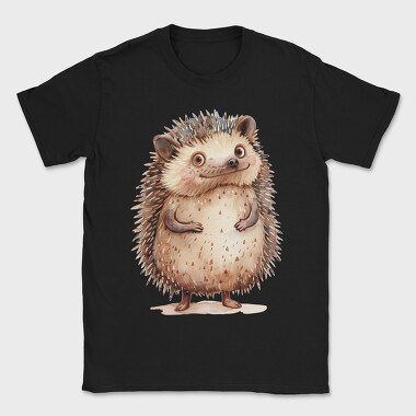 Hedgehog Standing Wise, Tricou Barbati (Unisex)