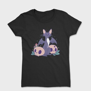Pastel Goth Bat Cat Cute, Tricou Femei