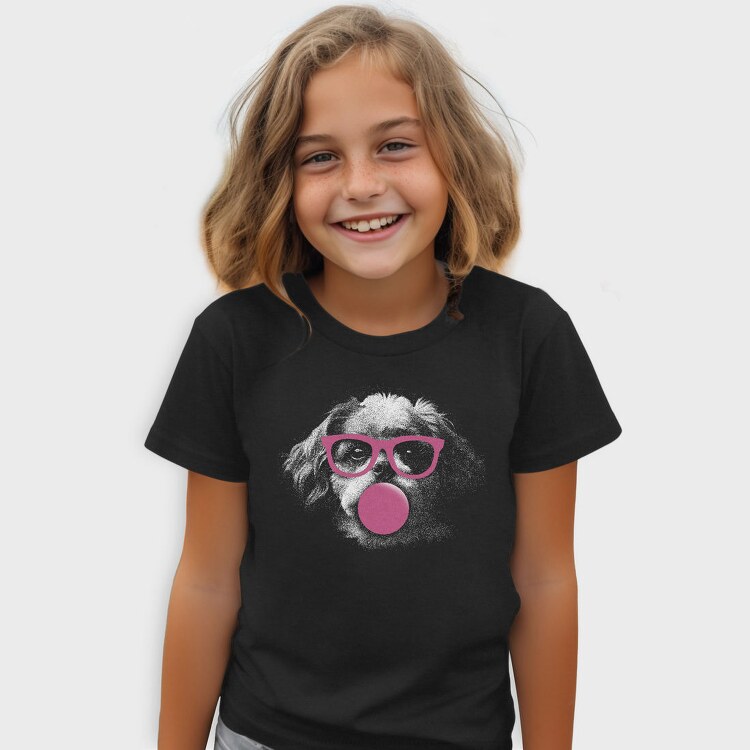 Shih Tzu Dog With Glasses, Tricou Copii