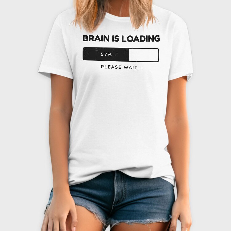 Brain Loading Bar, Tricou Barbati (Unisex)