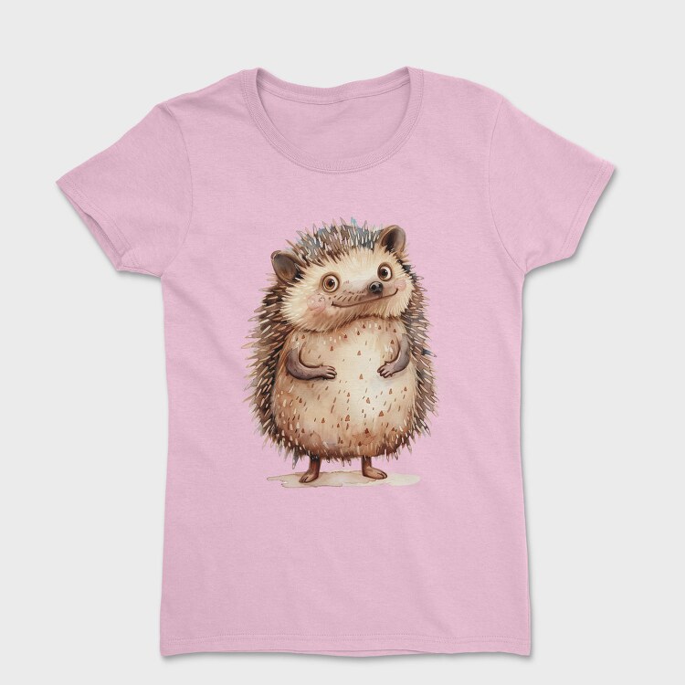 Hedgehog Standing Wise, Tricou Femei