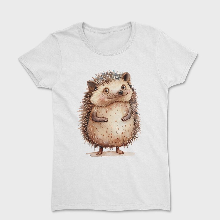 Hedgehog Standing Wise, Tricou Femei
