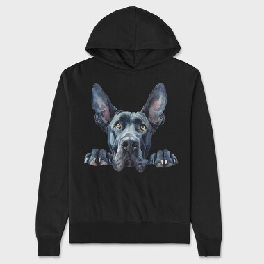 Great Dane Peeper, Hanorac Oversize Barbati (Unisex)