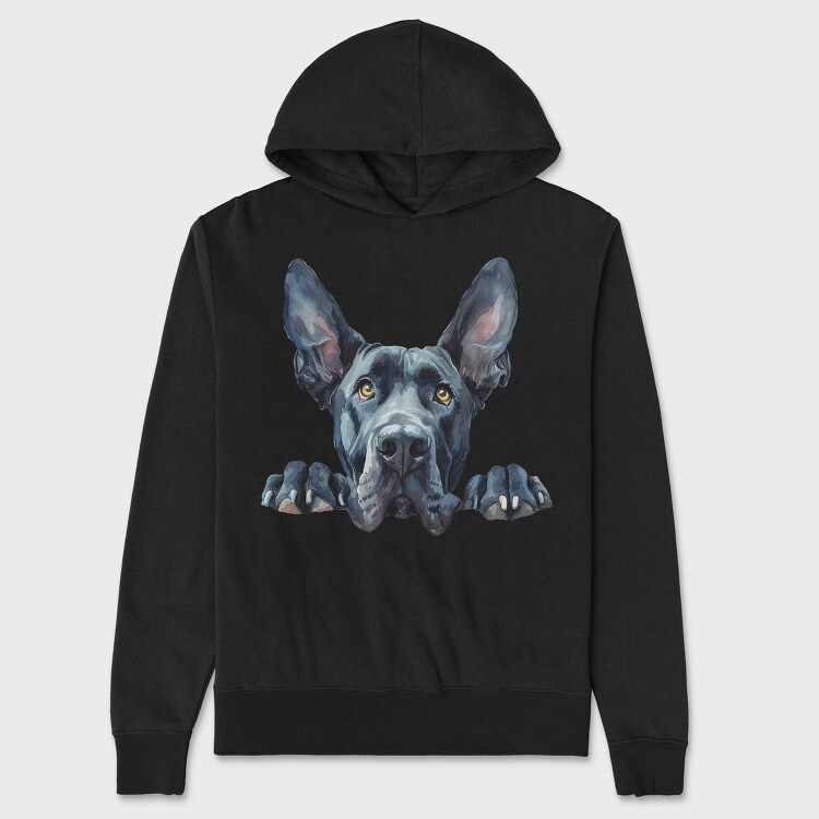 Great Dane Peeper, Hanorac Oversize Barbati (Unisex)