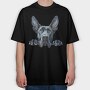 Great Dane Peeper, Tricou Oversize Barbati (Unisex)