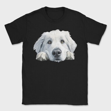 Great Pyrenees Face, Tricou Barbati (Unisex)