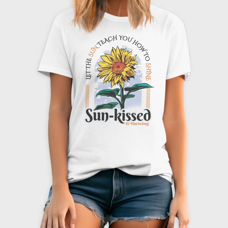 Sun Kissed Sunflower Spring, Tricou Barbati (Unisex)