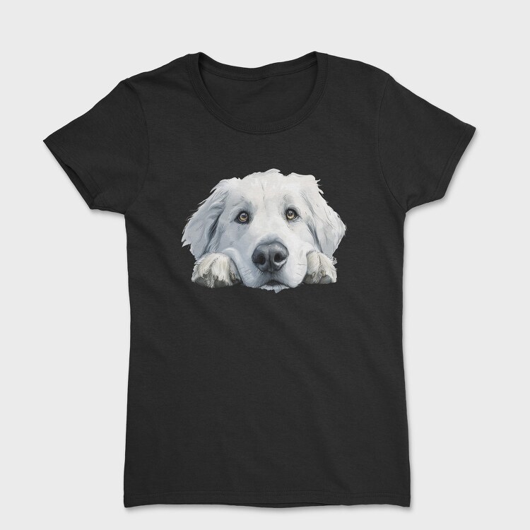 Great Pyrenees Face, Tricou Femei
