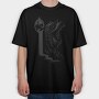 Fantasy Fairy Dark Nouveau Si, Tricou Oversize Barbati (Unisex)