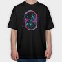 Girl Colorful, Tricou Oversize Barbati (Unisex)