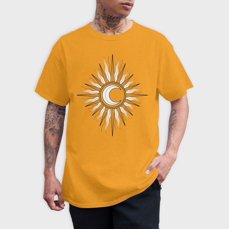 Sun Moon, Tricou Barbati (Unisex)