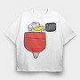 Funny Duck In A Pocket, Tricou Oversize Barbati (Unisex)