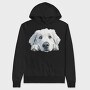 Great Pyrenees Face, Hanorac Oversize Barbati (Unisex)
