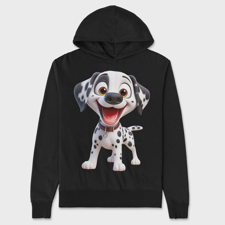 Happy Dalmatian Smile, Hanorac Oversize Barbati (Unisex)