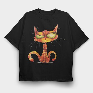 Grumpy Cat Club, Tricou Oversize Barbati (Unisex)