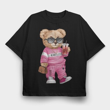 Heartless Love Bear, Tricou Oversize Barbati (Unisex)