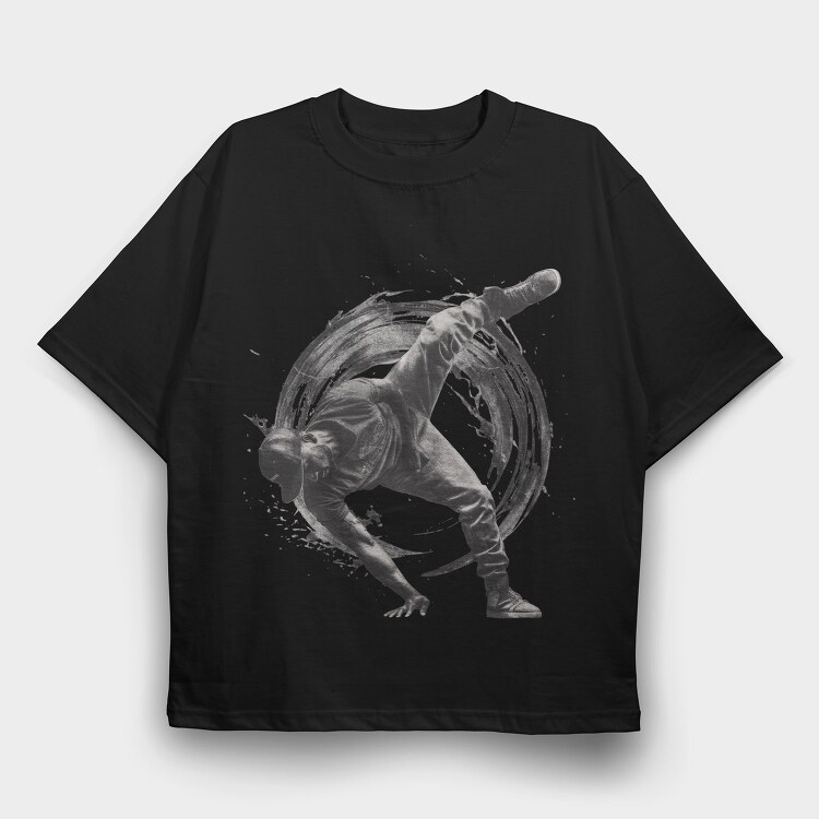Breakdance Dynamic, Tricou Oversize Barbati (Unisex)