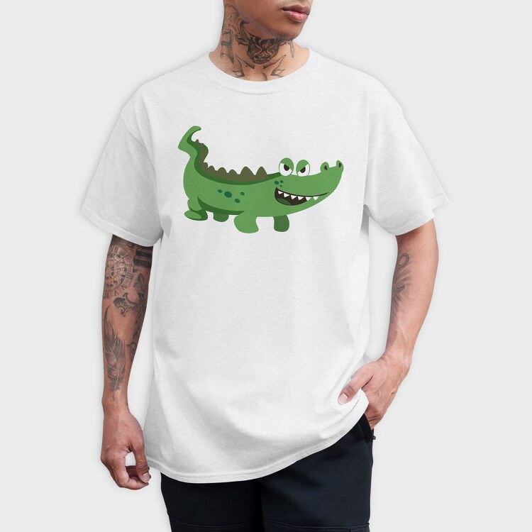 Crocodile Grin, Tricou Barbati (Unisex)