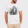 Tribal Kitsune Fox, Tricou Barbati (Unisex)