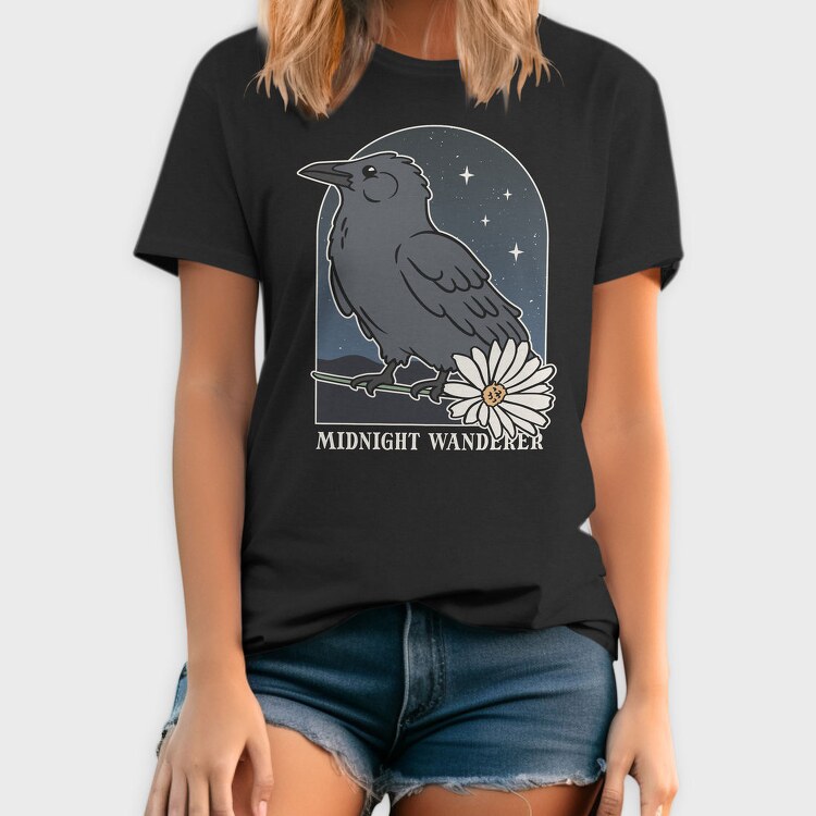 Crow Bird Cute, Tricou Barbati (Unisex)